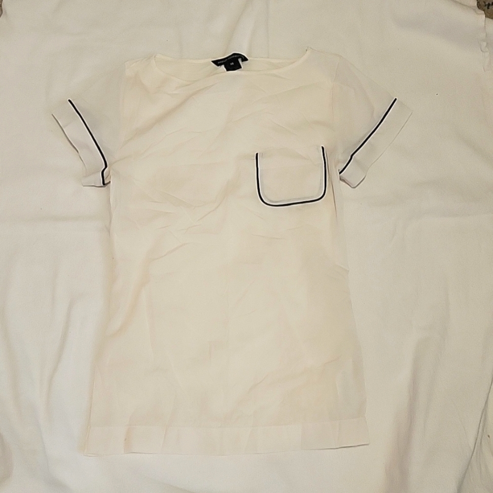 Sheer white top